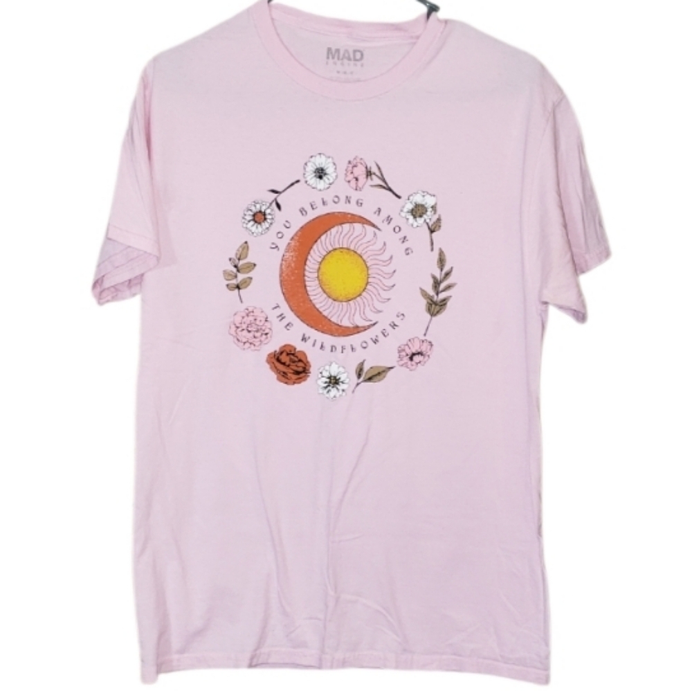 Mad Engine Sun Moon And Flowers Shirt